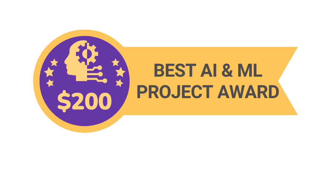 Best AI and ML Project Award Badge