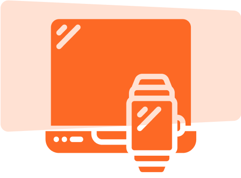 Orange Gadgets Icon