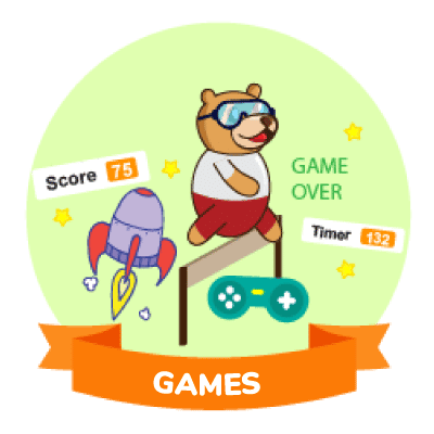 Games Development using Block based coding (Scratch) and Python Coding