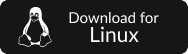 Linux Download Button in Black Background