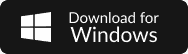 Windows Download Button in Black Background