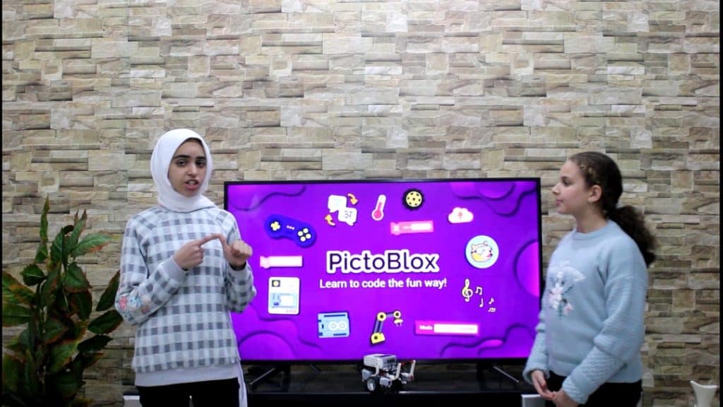 Revan and Rewana showcasing the use of PictoBlox